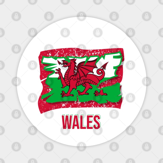 World cup 2022, Wales Magnet by Aloenalone